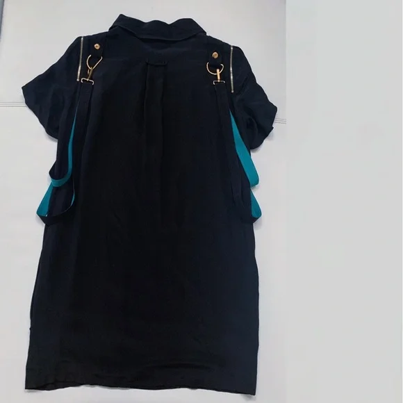 Gucci Silk Gold Zipper Sheath Dress - Picture 3 of 7